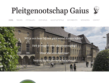 Tablet Screenshot of pleitgenootschapgaius.nl